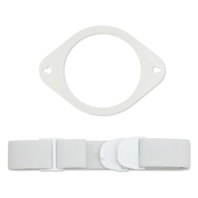Dansac-ostomiegordelplaat, wit 09075-0000